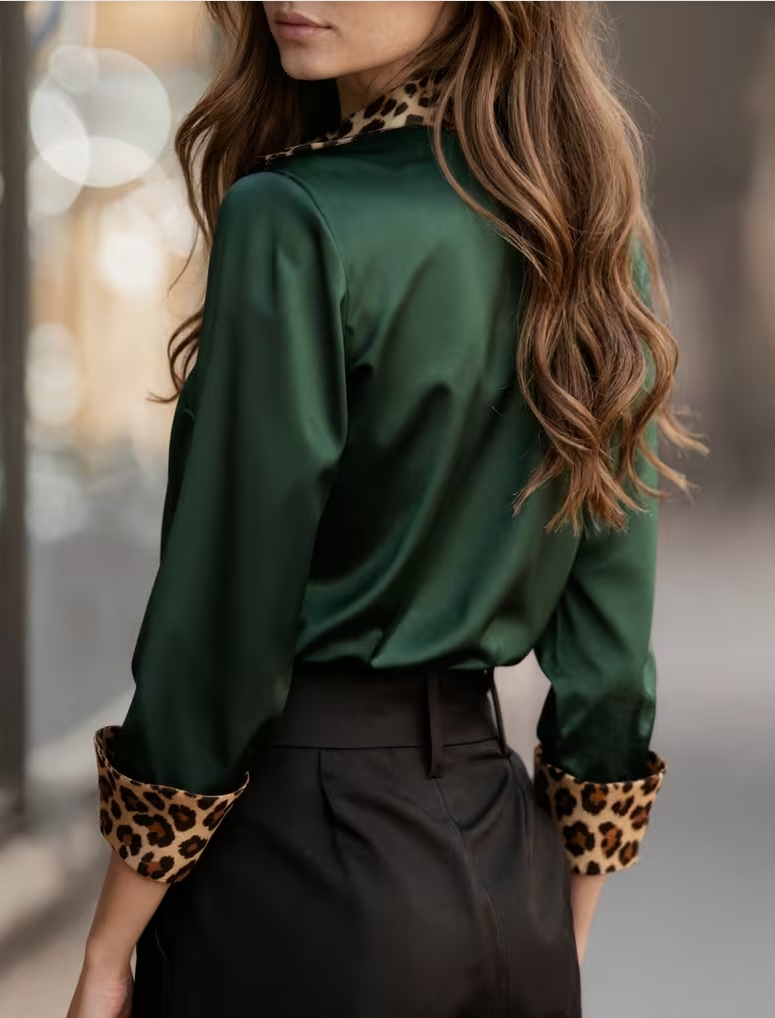 Elegant Long Sleeve Button Dow - Shirt Camp Collar review and price